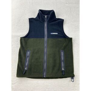 Abercrombie Vest Men L Blue‎ Green Fleece Dad Layers Grandpacore Work Wear